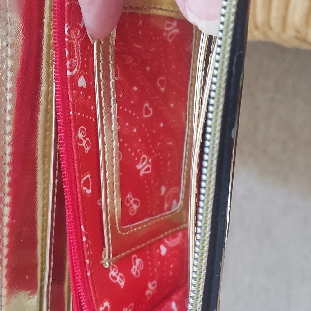 Betsy Johnson Floral Black, pink, and green Wallet - Picture 4 of 6